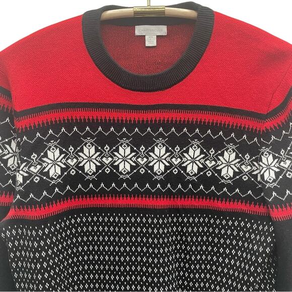 Charter Club Men’s Snowflake Pattern Sweater Size Large - Picture 3 of 10